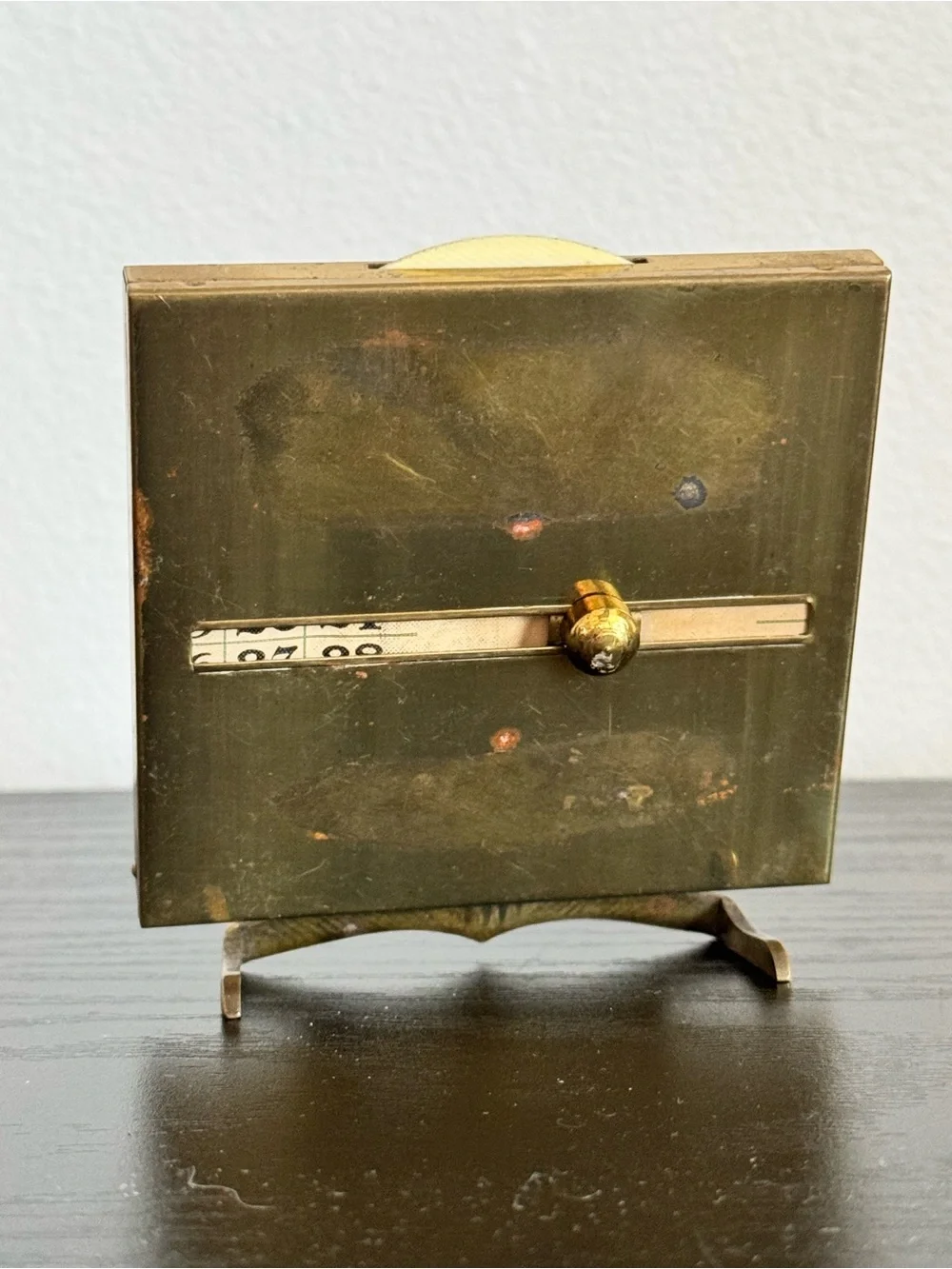 Vintage Small Brass Perpetual Desktop Calendar